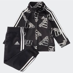 Adidas Zip Front Printed Matching Track Suit and Onesie
